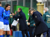 Italy's head coach Milena Bertolini instructing her Italia players during the FIFA World Cup Women's FIFA World Cup 2023 - Italy vs Swit...