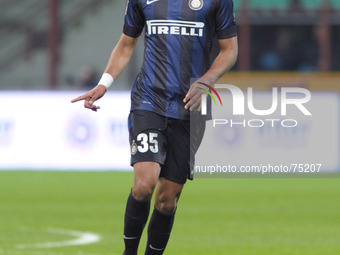 Rolando (Inter) during the Serie Amatch between Inter vs Bologna, on April 05, 2014. (