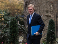 LONDON, UNITED KINGDOM - DECEMBER 14, 2021: Minister without Portfolio and Co-Chairman of the Conservative Party Oliver Dowden arrives in Do...