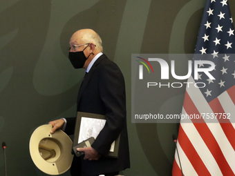 U.S. Ambassador to Mexico Ken Salazar, arrives at  the meeting of the  Bicentennial Understanding: Review of the Action Plan and Installatio...