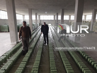 A factory for the manufacture of laurel soap in Afrin in the countryside of Aleppo, it is one of the oldest professions inherited through ge...