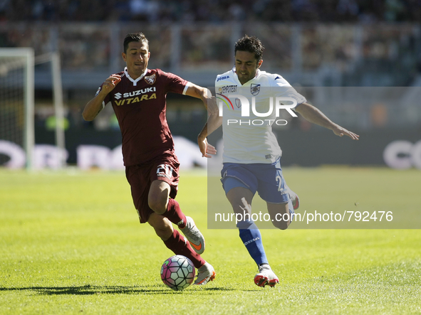 giuseppe vives and citadin eder during the seria A match  between torino fc and uc sampdoria at the olympic stadium of turin  on septeber 20...
