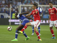 Porto's French midfielder Giannelli Imbula and Benfica's Brazilian forward Jonas in action during the Premier League 2015/16 match between F...