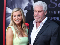 Allison Dunbar and Ron Perlman arrive at the Los Angeles Premiere Of AMC's 'Better Call Saul' Season 6 held at the Hollywood American Legion...