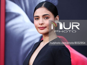 Lovi Poe arrives at the Los Angeles Premiere Of AMC's 'Better Call Saul' Season 6 held at the Hollywood American Legion Theatre Post 43 on A...