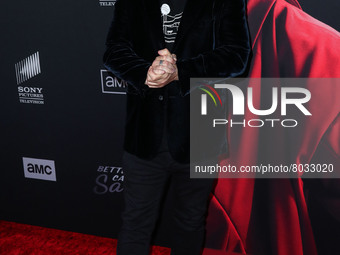 Jeff Ross arrives at the Los Angeles Premiere Of AMC's 'Better Call Saul' Season 6 held at the Hollywood American Legion Theatre Post 43 on...