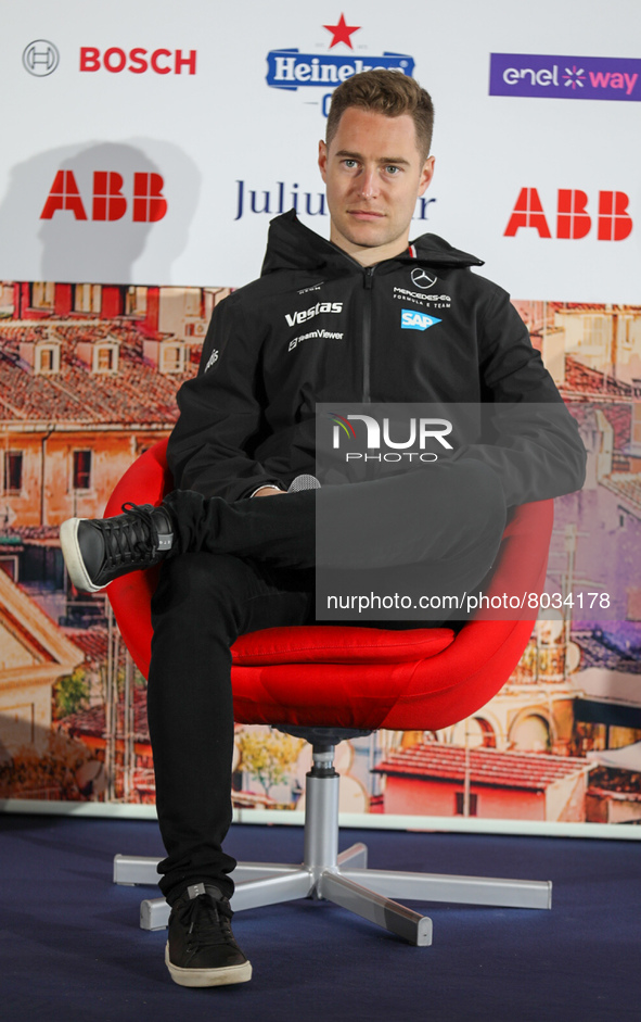 Stoffel Vandoorne during the Formula E 2022 Rome ePrix, Press Conference of the 2022 Formula E World Championship on April 08, 2022 at the E...