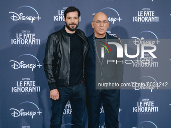 Ferzan Ozpetek and Filippo Scicchitano (R)  attend the photocall of the tv series 