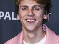 Jacob Bertrand arrives at the 2022 PaleyFest LA - Netflix's 'Cobra Kai' held at the Dolby Theatre on April 8, 2022 in Hollywood, Los Angeles...
