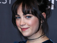 Mary Mouser arrives at the 2022 PaleyFest LA - Netflix's 'Cobra Kai' held at the Dolby Theatre on April 8, 2022 in Hollywood, Los Angeles, C...