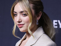 Peyton List arrives at the 2022 PaleyFest LA - Netflix's 'Cobra Kai' held at the Dolby Theatre on April 8, 2022 in Hollywood, Los Angeles, C...