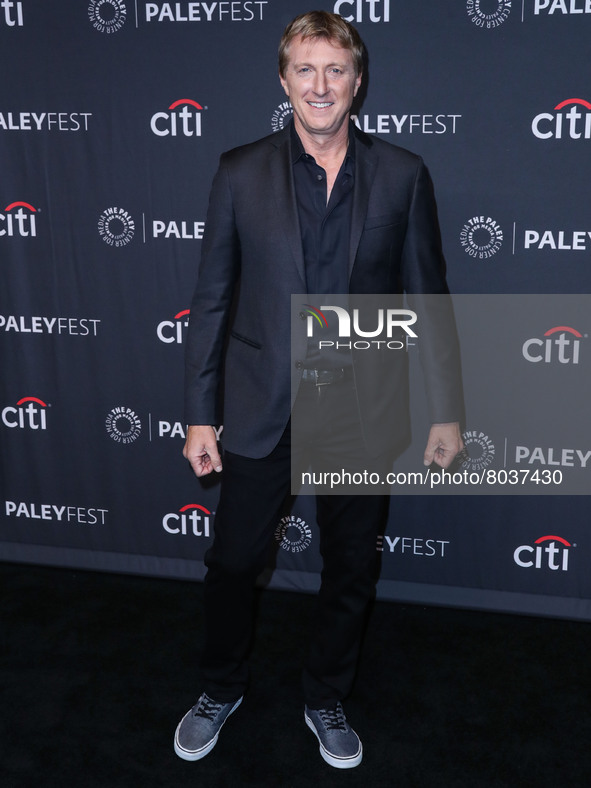 William Zabka arrives at the 2022 PaleyFest LA - Netflix's 'Cobra Kai' held at the Dolby Theatre on April 8, 2022 in Hollywood, Los Angeles,...