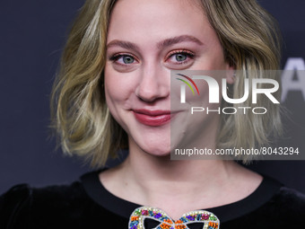 American actress Lili Reinhart arrives at the 2022 PaleyFest LA - The CW's 'Riverdale' held at the Dolby Theatre on April 9, 2022 in Hollywo...