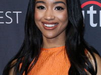 American actress Erinn Westbrook arrives at the 2022 PaleyFest LA - The CW's 'Riverdale' held at the Dolby Theatre on April 9, 2022 in Holly...