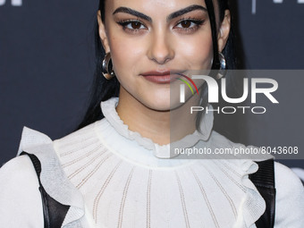 American actress Camila Mendes arrives at the 2022 PaleyFest LA - The CW's 'Riverdale' held at the Dolby Theatre on April 9, 2022 in Hollywo...