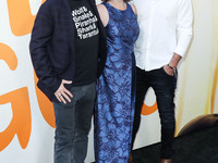 Damon Ross, Rebecca Huntley and Pierre Perifel arrive at the Los Angeles Special Screening Of DreamWorks Animation's 'The Bad Guys' held at...