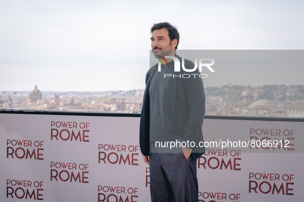 Edoardo Leo attends the photocall of the movie ''Power of Rome'' at the Hotel de la Ville  on April 13, 2022 in Rome, Italy 