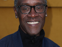 Don Cheadle arrives at the Los Angeles Premiere Of Apple's 'They Call Me Magic' held at the Regency Village Theatre on April 14, 2022 in Wes...