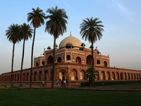 People visit Humayun's Tomb, a UNESCO World Heritage site, on the eve of the 'World Heritage Day' in New Delhi, India on April 17, 2022. (