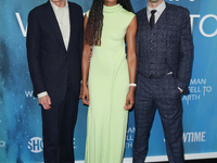 (L-R) Bill Nighy, Naomie Harris and Jimmi Simpson attend the premiere of Showtime's 