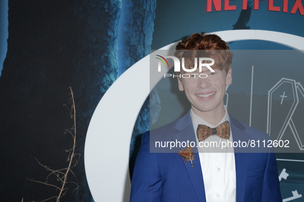 NEW YORK, NEW YORK - APRIL 21: Carson Holmes attends the Netflix's 