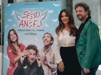  Leonardo Pieraccioni and Sabrina Ferill attend the photocall of the movie 