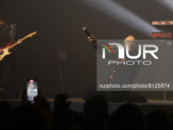 Scottish band Simple Mind, in a concert at Coliseu do Porto, on April 24, 2022, Porto, Portugal (