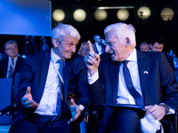 Member of the European Parliament Jerzy Buzek and Former Prime Minister of Slovakia Mikulas Dzurinda during the European Economic Congress i...