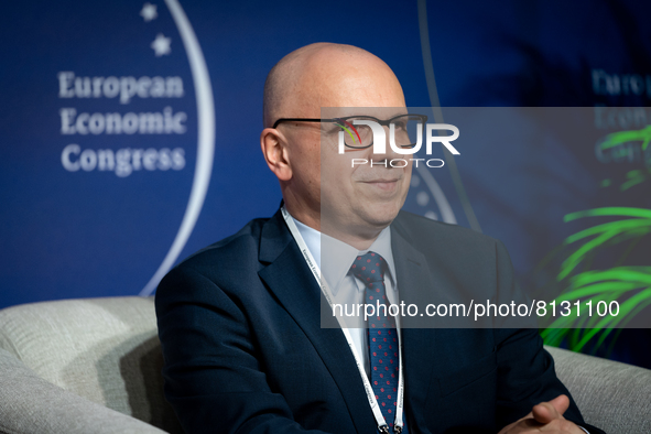 Marek Staszek (CEO, DB Cargo Polska) during the European Economic Congress in Katowice, Poland on April 25, 2022 