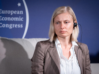 Cristina Savescu (Senior Economist for Poland and EU countries, The World Bank) during the European Economic Congress in Katowice, Poland on...