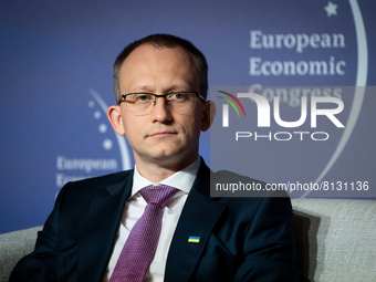 Jakub Dzik (Deputy Chairman of the Board, Impel SA) during the European Economic Congress in Katowice, Poland on April 25, 2022 (
