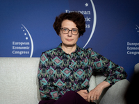 Jana Pieriegud (Institute of Infrastructure, Transport and Mobility) during the European Economic Congress in Katowice, Poland on April 25,...