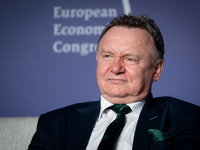 Ireneusz Merchel (Chairman of the Board, PKP Polskie Linie Kolejowe SA) during the European Economic Congress in Katowice, Poland on April 2...
