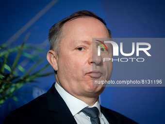 Marek Chraniuk( Chairman of the Board, PKP Intercity SA) during the European Economic Congress in Katowice, Poland on April 25, 2022 (