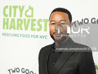 NEW YORK, NEW YORK - APRIL 26: John Legend attends the City Harvest Presents The 2022 Gala: Red Supper Club at Cipriani 42nd Street on April...