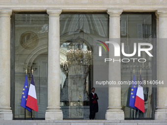 Entrance of the Elysee palace  - April 28, 2022, Paris (
