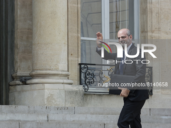 French National Education Minister Jean-Michel Blanquer arrives at the first weekly cabinet meeting at the Elysee palace after presidential...