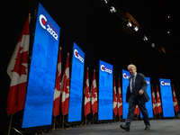 Conservative leadership candidate Jean Charest at the end of the Conservative Party of Canada English leadership debate, at Edmonton Convent...