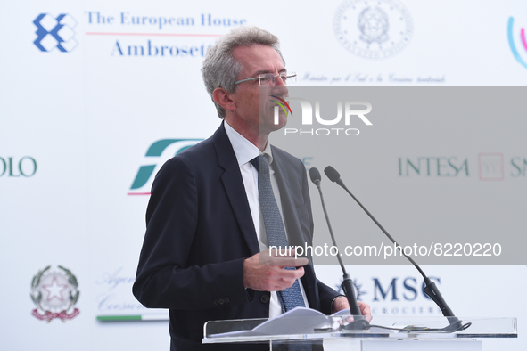 Gaetano Manfredi Mayor of the Metropolitan City of Naples at the 1st edition of ”Verso Sud” organized by the European House - Ambrosetti in...