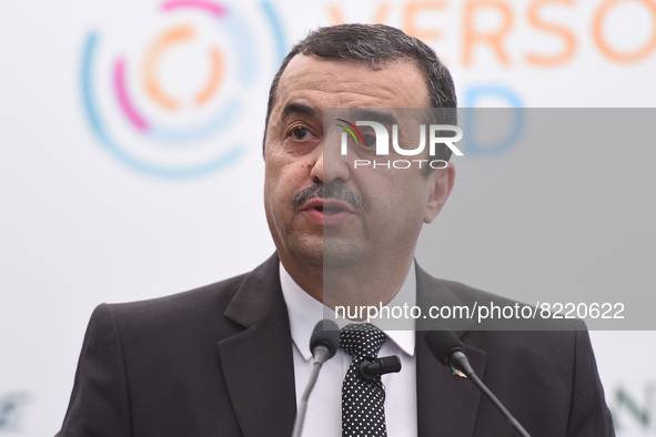 Mohamed Arkab Minister of Energy and Mines, Algeria at the 1st edition of ”Verso Sud” organized by the European House - Ambrosetti in Sorren...