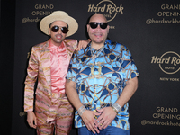 NEW YORK, NEW YORK - MAY 12: DJ Cassidy and Fat Joe arrives at the grand opening of Hard Rock Hotel Times Square on May 12, 2022 in New York...