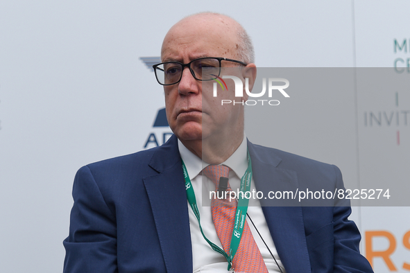 Marouane El Abassi Governor, Central Bank of Tunisia at the 1st edition of ”Verso Sud” organized by the European House - Ambrosetti in Sorre...
