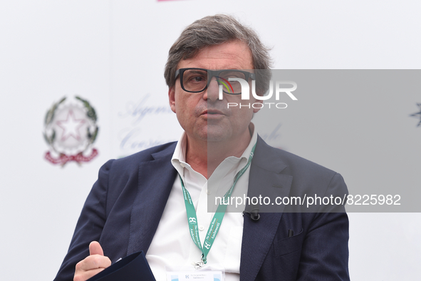 Carlo Calenda at the 1st edition of ”Verso Sud” organized by the European House - Ambrosetti in Sorrento, Naples Italy on 14 May 2022. 