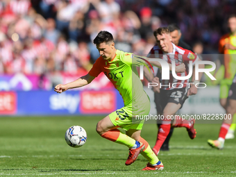 
Joe Lolley of Nottingham Forest in action during the Sky Bet Championship Play-Off Semi-Final 1st leg between Sheffield United and Nottingh...