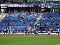 Protest from the Espanyol support group that has not encouraged the team throughout the game due to the poor results of the season during th...