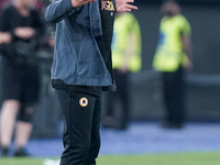 Jose’ Mourinho manager of AS Roma looks dejected during the Serie A match between AS Roma and Venezia Fc on May 14, 2022 in Rome, Italy.  (