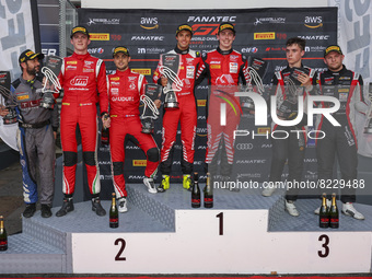 26 Magnus Gilles (bel), Baert Nicolas (bel), Sainteloc Junior Team, Audi R8 LMS evo II GT3, action,53 De Pauw Ulysse (bel), Alexandre Jean P...