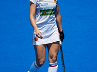 Maria Lopez of Spain looks on during the FIH Hockey Pro League Women game between Spain and Argentina at Estadio Betero, May 15, 2022, Valen...