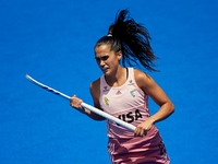 Jimena Cedres of Argentina in action during the FIH Hockey Pro League Women game between Spain and Argentina at Estadio Betero, May 15, 2022...