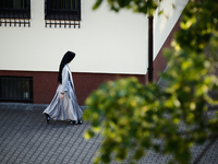 Members of a local parish in Warsaw, Poland take part in a procession to commemorate the death of the patron saind of Poland Andrzej Bobola...